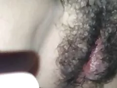 Lövés egy másik terhelés szőrös punci